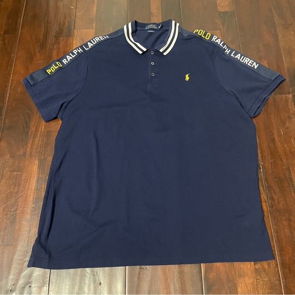 Polo Ralph Lauren Men’s Navy Polo Size XXL Spell Out - Picture 1 of 7